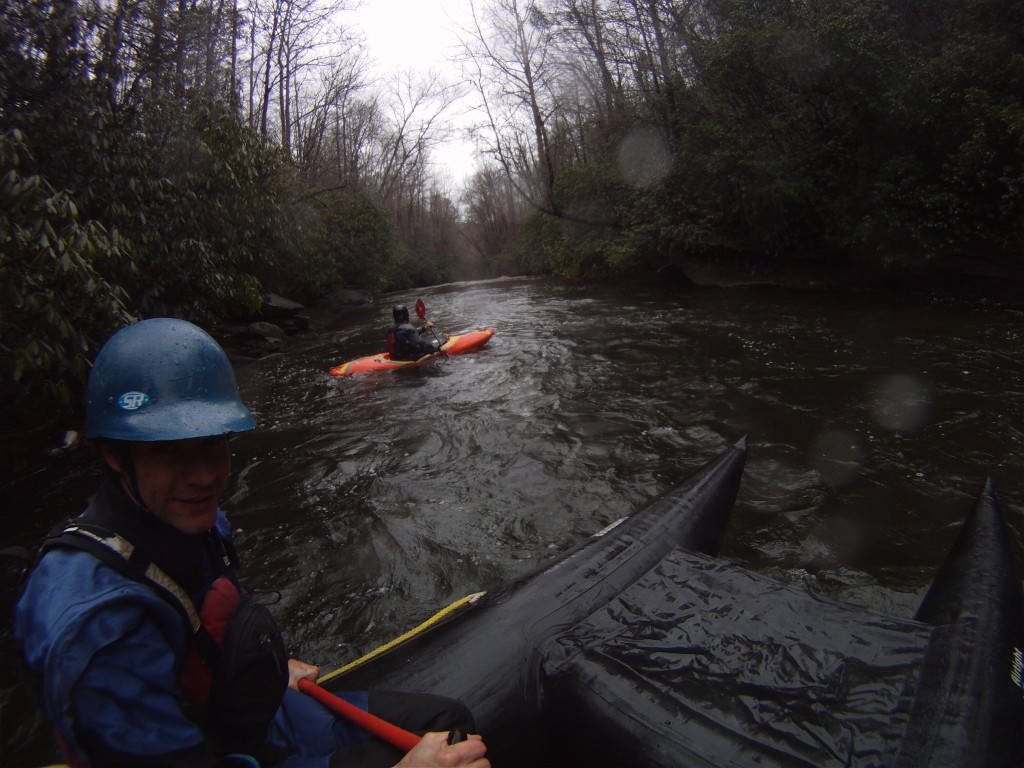 cataraft, kayak, paddling, Upper Davidson
