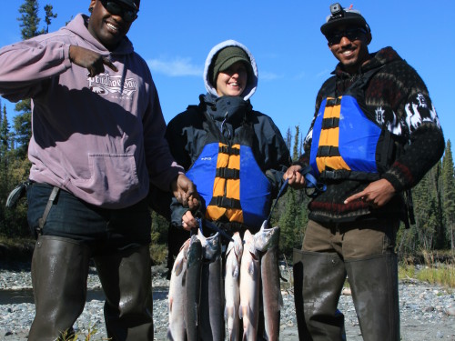 fly fishing, Gulkana River, Alaska, river, rafting, salmon fishing, Sockeye Salmon, Red Salmon,